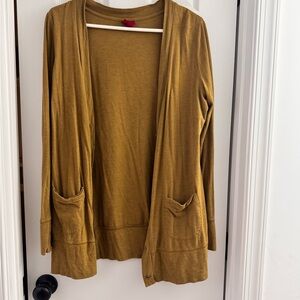 Merona Brown Cardigan Sweater Classic Knit Design